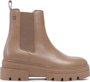 Tommy Hilfiger Klassische Stiefeletten Monochromatic Chelsea Boot FW0FW06899 Beige