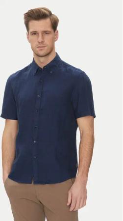 Michael Kors Hemd CS1400I4YT Dunkelblau Slim Fit