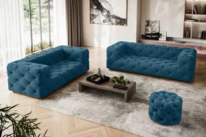 Places of Style 3-Sitzer "FOLLINA", 3-Sitzer Sofa mit klassischer Chesterfield-Knopfheftung