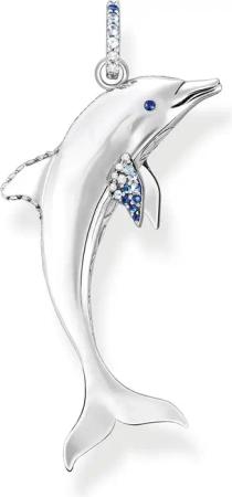 Thomas Sabo PE932-644-1 Anhänger Delfin mit blauen Steinen