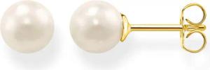 Thomas Sabo H1430-430-14 Damen-Ohrstecker Goldfarben Perle