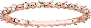 Thomas Sabo TR2153-416-14 Damenring Dots mit weißen Steinen Rosé