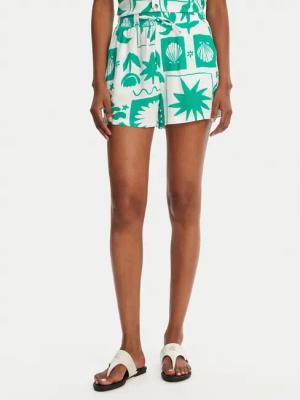 Banana Moon Stoffshorts William Shellpa MHW67 Grün Regular Fit