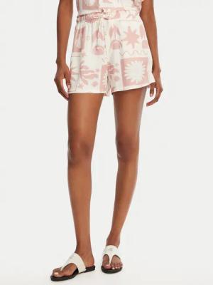Banana Moon Stoffshorts William Floreal MHW03 Rosa Loose Fit
