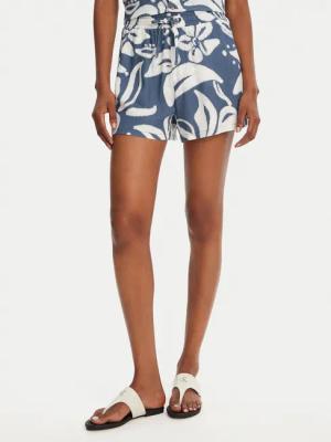 Banana Moon Stoffshorts William Floreal MHX74 Blau Loose Fit