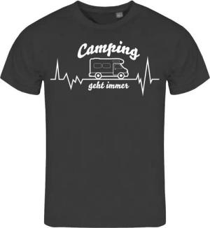 deinshirt Print-Shirt Herren T-Shirt Wohnmobil Camping geht immer Funshirt mit Motiv