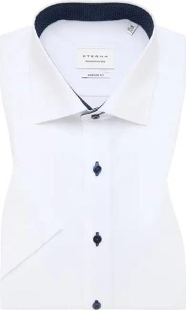 MODERN FIT Hemd in weiß unifarben