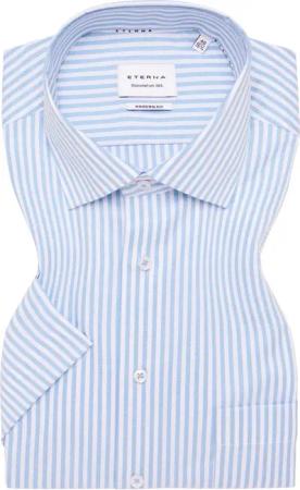 MODERN FIT Hemd in türkis gestreift