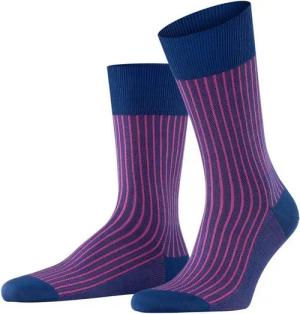 FALKE Socken Oxford Stripe (1-Paar) aus Fil d'Ecosse Baumwolle