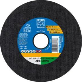 PFERD Trennscheibe EHT 125x1,0x22,23 mm gerade Uni.-Linie PSF ALU+STONE für Alu/NE-Met./Stein/PVC (10)