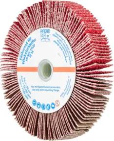 PFERD Lamellenschleifrad für Winkelschleifer FR WS Ø 115x20mm M14 CO-COOL40 für Edelstahl
