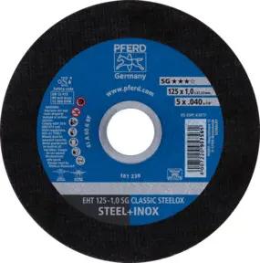 PFERD Trennscheibe EHT 125x1,0x22,23 mm gerade Leistungslinie SG CLASSIC STEELOX für Stahl/VA