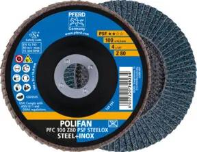 PFERD POLIFAN-Fächerscheiben PFC 100 Z 80 PSF STEELOX/16,0