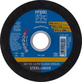 PFERD Trennscheibe EHT 115x1,0x22,23 mm gerade Universallinie PSF CLASSIC STEELOX für Stahl/VA
