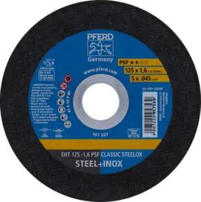PFERD Trennscheibe EHT 125x1,6x22,23 mm gerade Universallinie PSF CLASSIC STEELOX für Stahl/VA