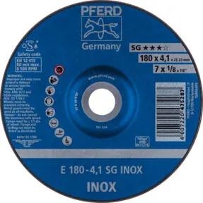 PFERD Schruppscheibe E 180x4,1x22,23 mm Leistungslinie SG INOX für Edelstahl