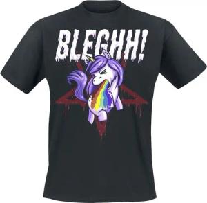 Sprüche T-Shirt - Bleghh! Unicorn - M bis 3XL - für Männer - Größe L - schwarz