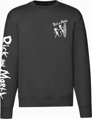 Rick And Morty Sweatshirt - Get Ready - S bis XXL - für Männer - Größe S - schwarz  - Lizenzierter Fanartikel