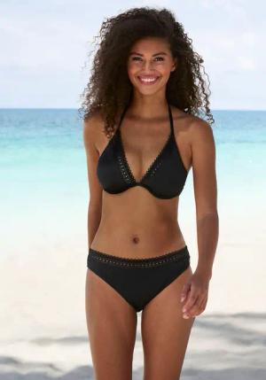 S.OLIVER Bügel-Bikini-Top Damen schwarz Gr.44 Cup E
