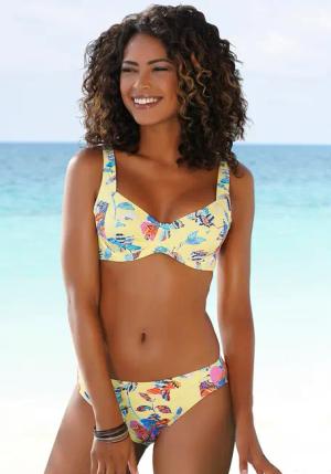 SUNSEEKER Bikini-Hose Damen gelb-bunt Gr.44