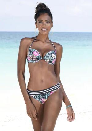 VENICE BEACH Bikini-Hose Damen schwarz bedruckt Gr.44