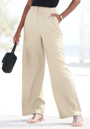 BUFFALO Leinenhose Damen sand Gr.34