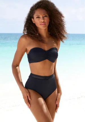S.OLIVER Bügel-Bandeau-Bikini-Top Damen schwarz Gr.32 Cup A