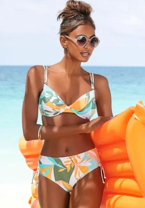 SUNSEEKER Bügel-Bikini Damen weiß-gelb Gr.40 Cup C