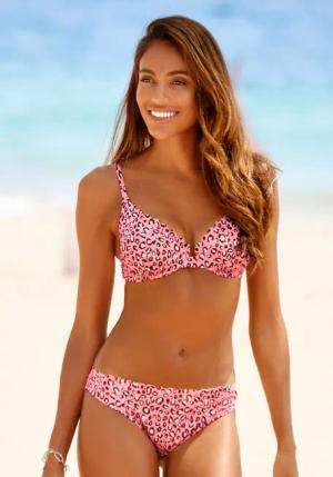 LASCANA Bikini-Hose Damen lachs-bedruckt Gr.38