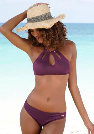 LASCANA Bustier-Bikini-Top Damen bordeaux Gr.32