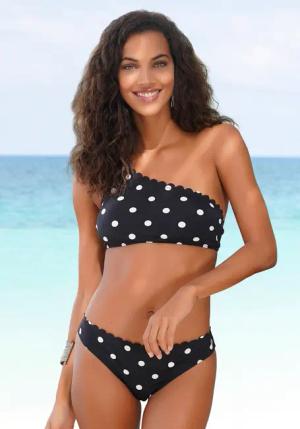 LASCANA Bikini-Hose Damen schwarz-weiß Gr.44