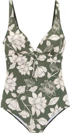 S.OLIVER Badeanzug Damen oliv-cream Gr.42 Cup C