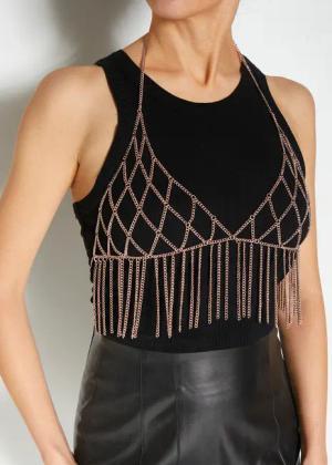 LASCANA Bauchkette Damen roségoldfarben Gr.S/M
