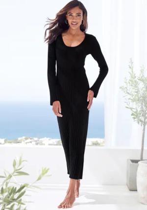 FRENCH CONNECTION Strickkleid Damen schwarz Gr.40/42