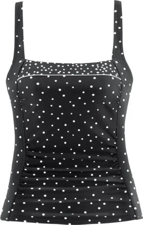 LASCANA Tankini-Top Damen schwarz-weiß Gr.50 Cup B