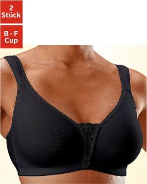 PETITE FLEUR Soft-BH Damen 2xschwarz Gr.90B
