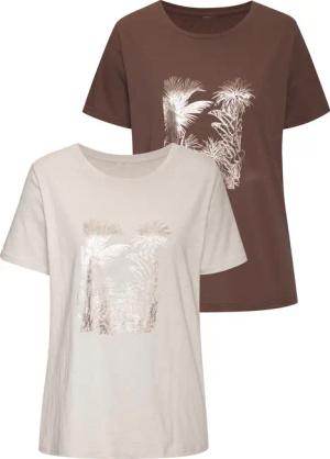 VIVANCE T-Shirt Damen taupe, beige Gr.44/46