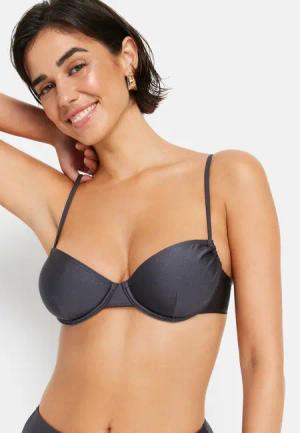 LSCN BY LASCANA Bügel-Bikini-Top Damen anthrazit Gr.38 Cup D