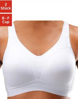 PETITE FLEUR Soft-BH Damen weiß+schwarz Gr.85E