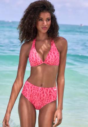 ELBSAND Bügel-Bikini-Top Damen koralle Gr.42 Cup F