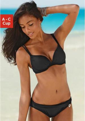 S.OLIVER Push-Up-Bikini Damen schwarz Gr.42 Cup B
