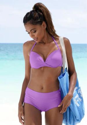 S.OLIVER Bikini-Hotpants Damen lila Gr.42
