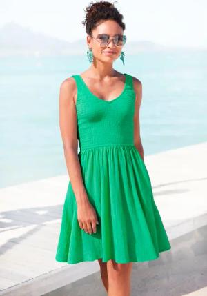 BEACHTIME Sommerkleid Damen apfelgrün Gr.46