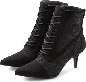 LASCANA Schnürstiefelette Damen schwarz Gr.37