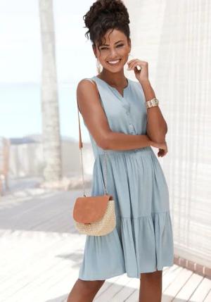 LASCANA Sommerkleid Damen hellblau Gr.36