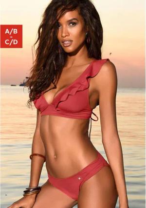 JETTE Triangel-Bikini Damen rostrot Gr.38 Cup A/B