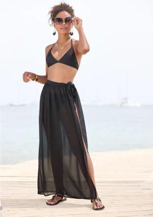 LASCANA Wickelrock Damen schwarz Gr.38