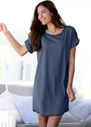 ARIZONA Damen Sleepshirt jeans-meliert Gr.48/50
