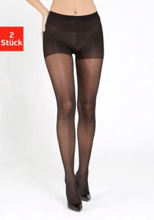 LASCANA Stützstrumpfhose Damen schwarz Gr.8