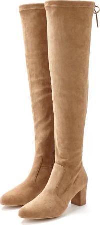 LASCANA Overkneestiefel Damen sand Gr.37